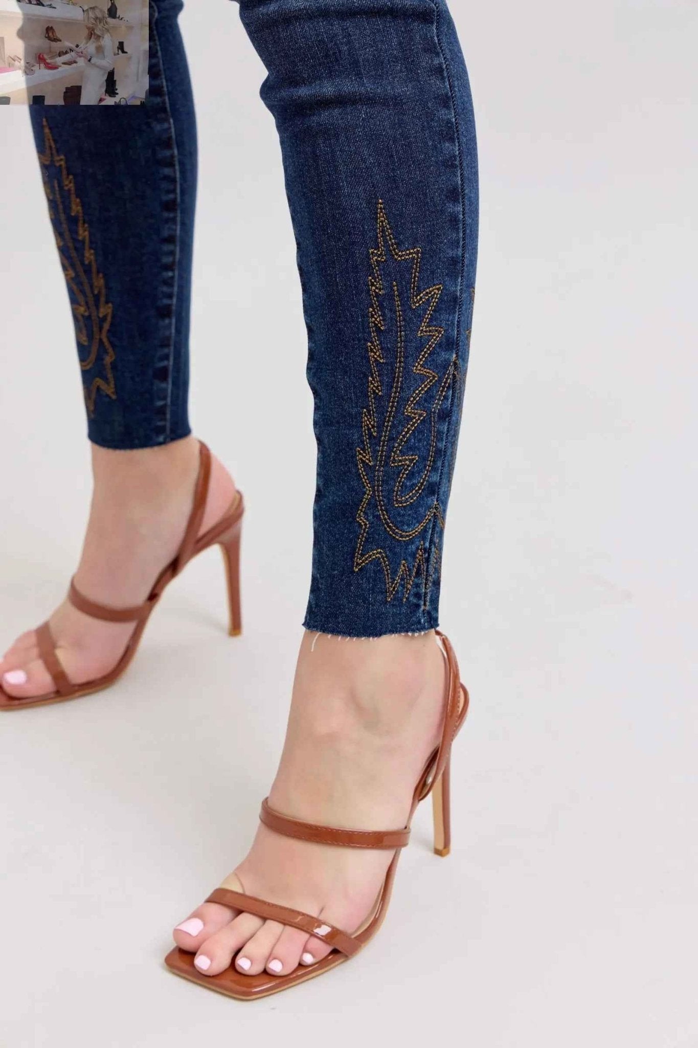 Judy Blue Plus Size Embroidered Skinny Jeans for a Stylish Fit - MegaSuperStar