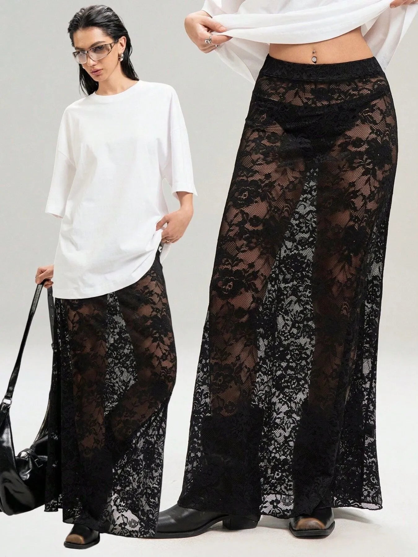 β¨ Lace Maxi Skirt πΈ - MegaSuperStar