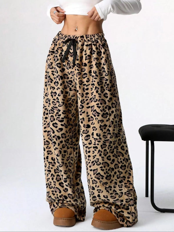 Leopard Wide Leg Pants - Bold & Chic