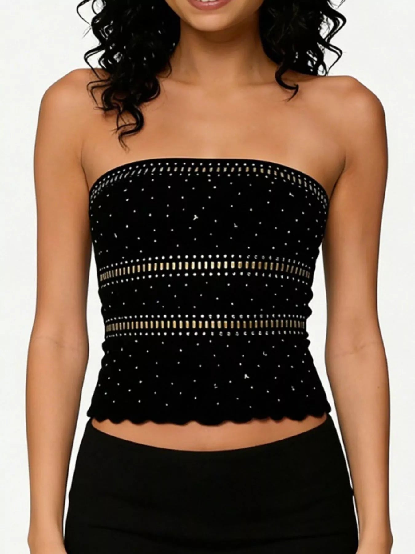 Rhinestone Tube Top - MegaSuperStar