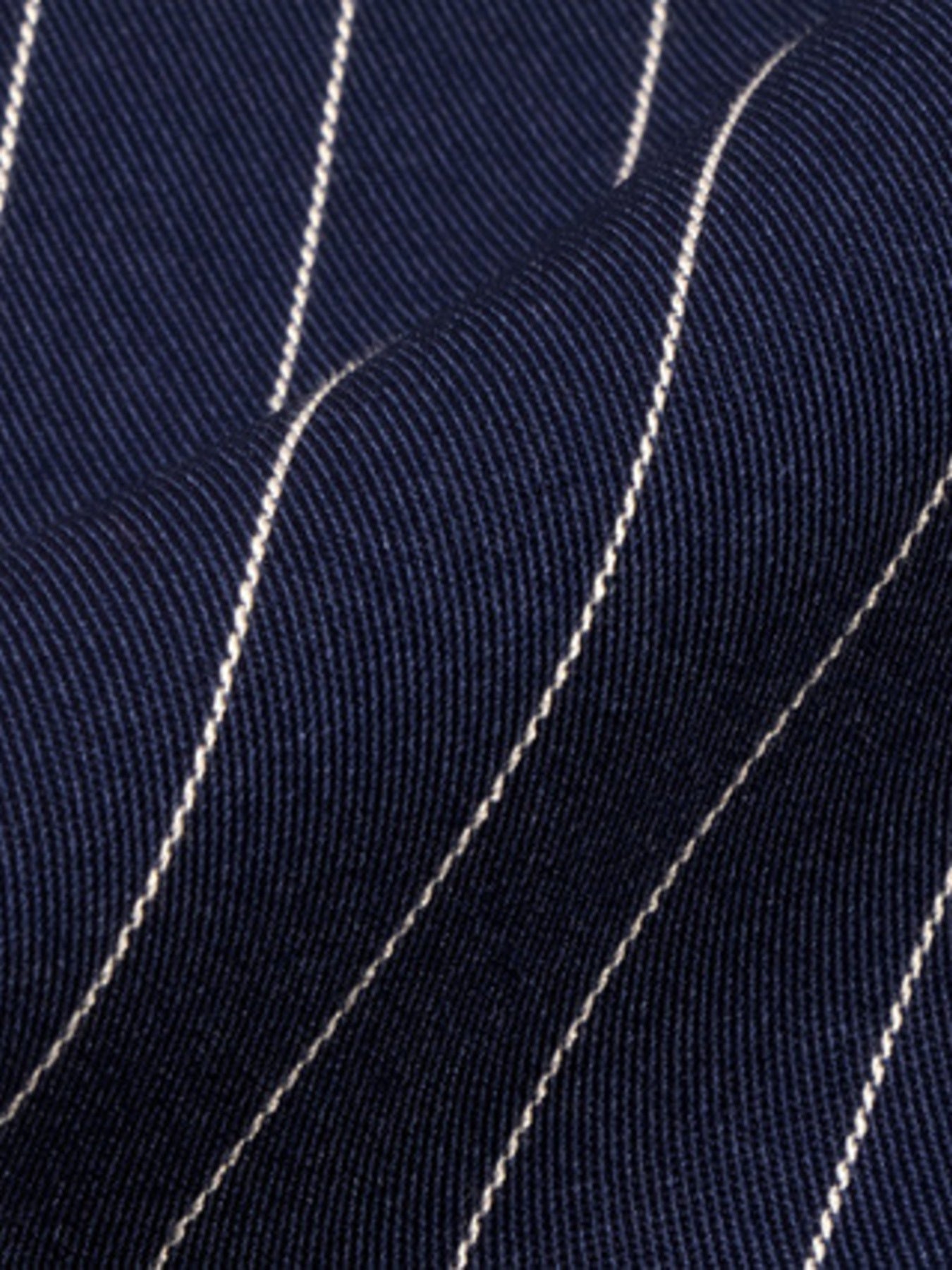 Striped Double - Breasted Blazer & Wide Leg Pants Set - MegaSuperStar