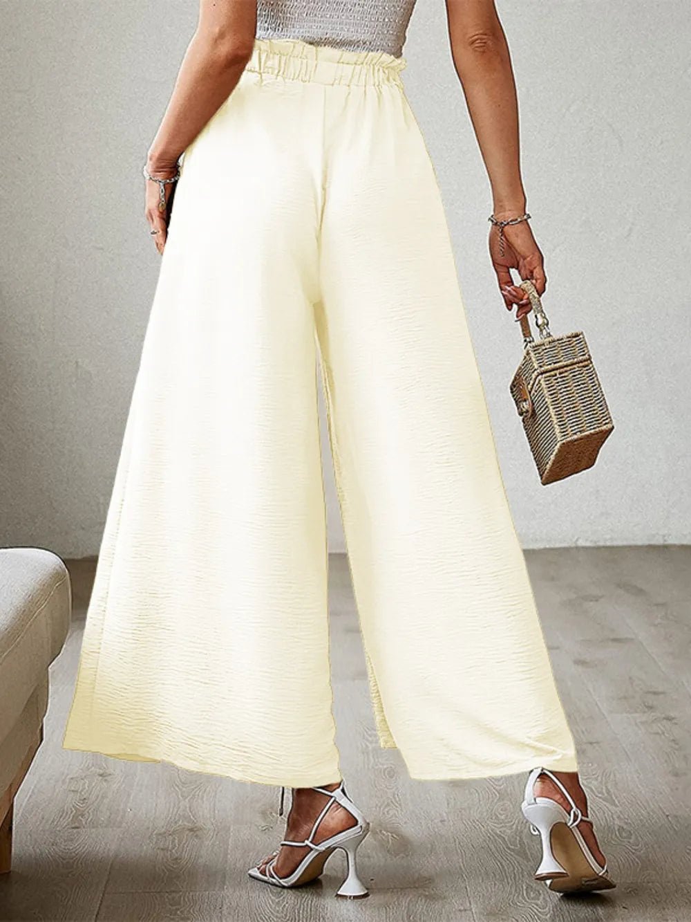 π Tied Slit Wide Leg Pants π - MegaSuperStar