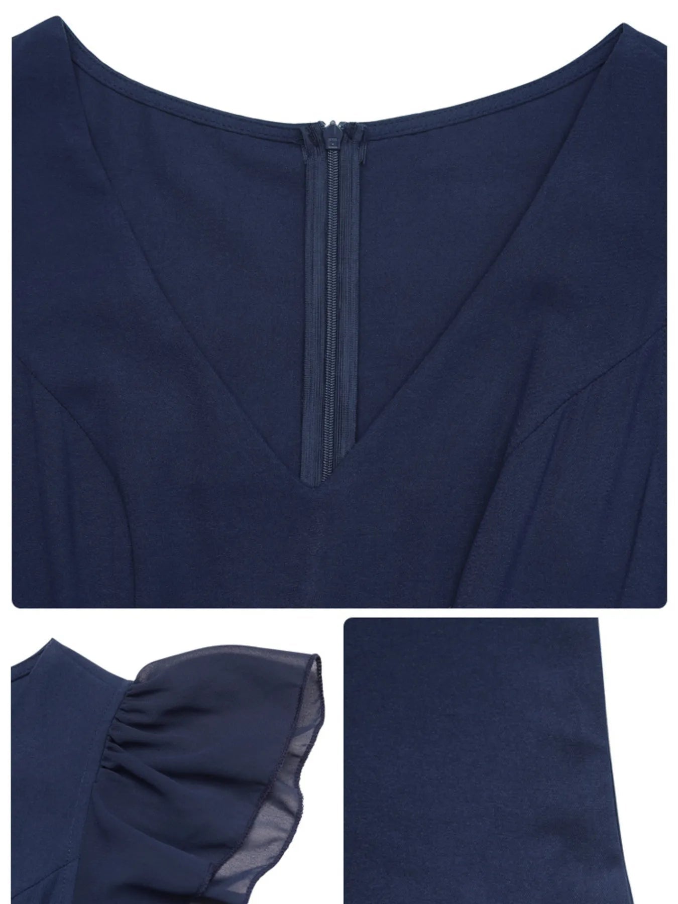 V - Neck Wide Leg Jumpsuit - MegaSuperStar