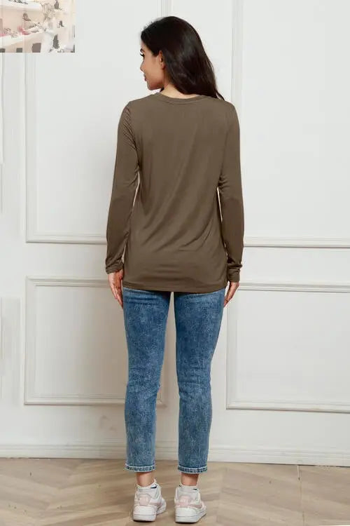 Basic Bae Full Size Round Neck Long Sleeve Top