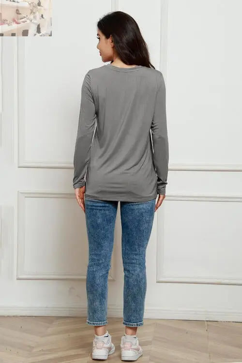 Basic Bae Full Size Round Neck Long Sleeve Top