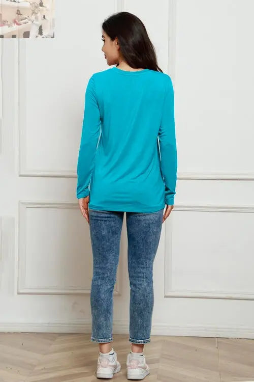 Basic Bae Full Size Round Neck Long Sleeve Top