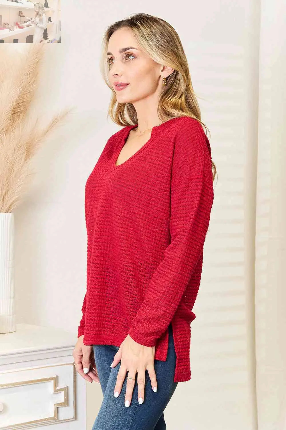 Culture Code Full Size Wide Notch Relax Top