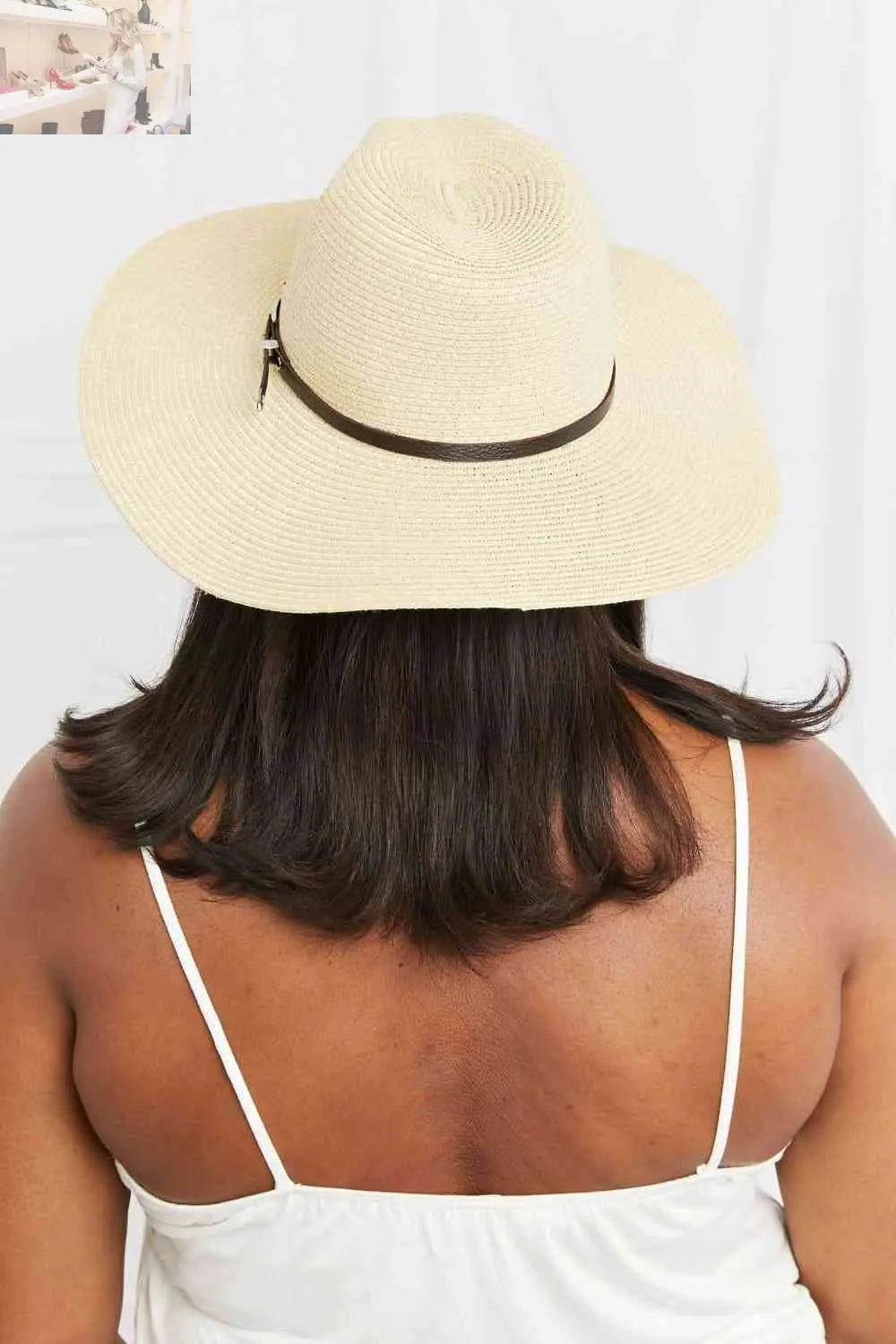 Fame Boho Summer Straw Fedora Hat