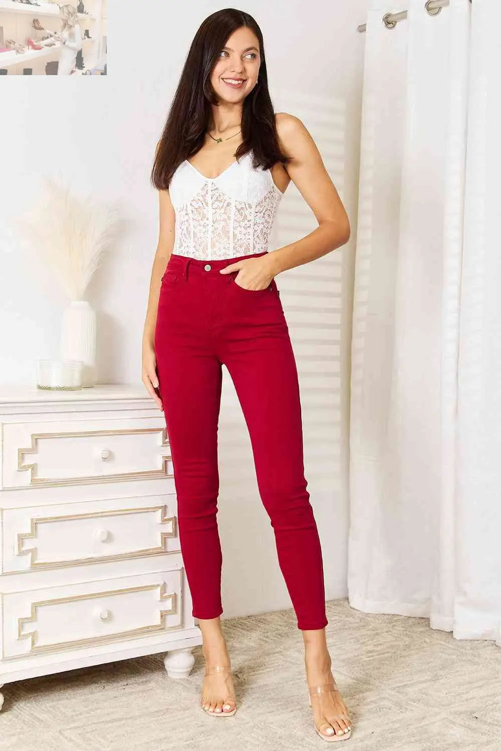 Judy Blue Full Size High Waist Tummy Control Skinny Jeans