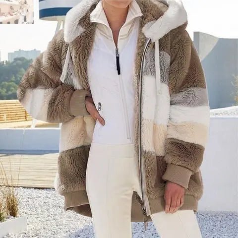 Fall's Trendiest Layer: Why the Color Block Zip-Up Hooded Jacket is a Must-Have for Your Wardrobe - MegaSuperStar