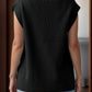 V-Neck Cap Sleeve Knit Vest