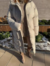 Longline Padded Winter Coat with Belted thumbnail
