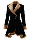 Vintage Suede Sherpa Trimmed Winter Coat thumbnail