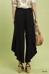 Umgee Flowy Asymmetrical Hem Wide Leg Pants thumbnail