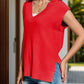 V-Neck Cap Sleeve Knit Vest