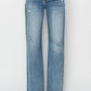 RISEN Full Size High Waist Distressed Wide Leg Jeans