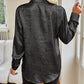 Pocketed Collared Neck Long Sleeve Shirt