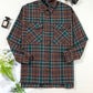 Plaid Button Up Long Sleeve Jacket