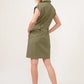 And The Why Button Up Sleeveless Dress