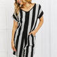 BOMBOM Late Start Striped Romper - MegaSuperStar