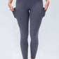 Breathable Wide Waistband Active Leggings with Pockets - MegaSuperStar