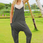 Double Take Full Size Sleeveless V-Neck Pocketed Jumpsuit - MegaSuperStar