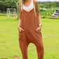 Double Take Full Size Sleeveless V-Neck Pocketed Jumpsuit - MegaSuperStar