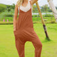 Double Take Full Size Sleeveless V-Neck Pocketed Jumpsuit - MegaSuperStar