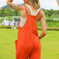 Double Take Full Size Sleeveless V-Neck Pocketed Jumpsuit - MegaSuperStar