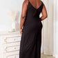 Double Take Full Size Soft Rayon Spaghetti Strap Tied Wide Leg Jumpsuit - MegaSuperStar