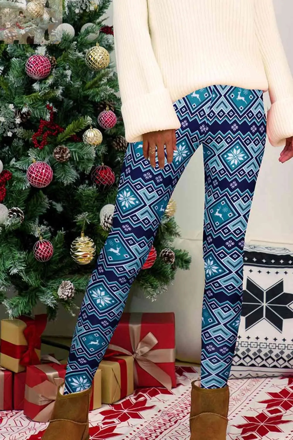 Full Size Geometric Leggings - MegaSuperStar