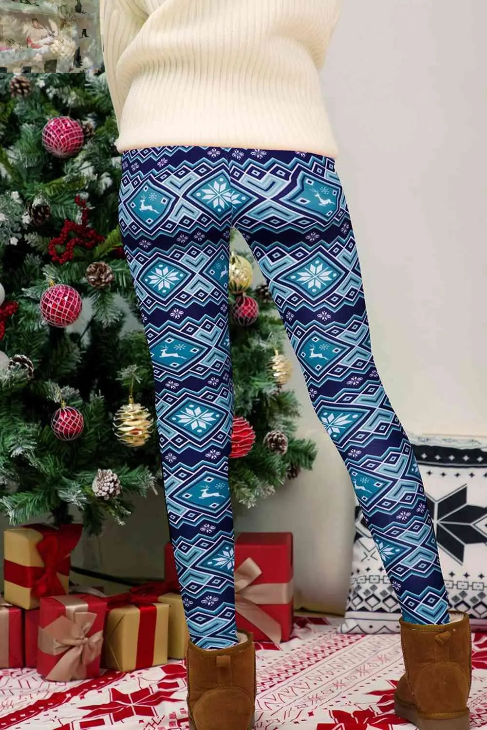 Full Size Geometric Leggings - MegaSuperStar