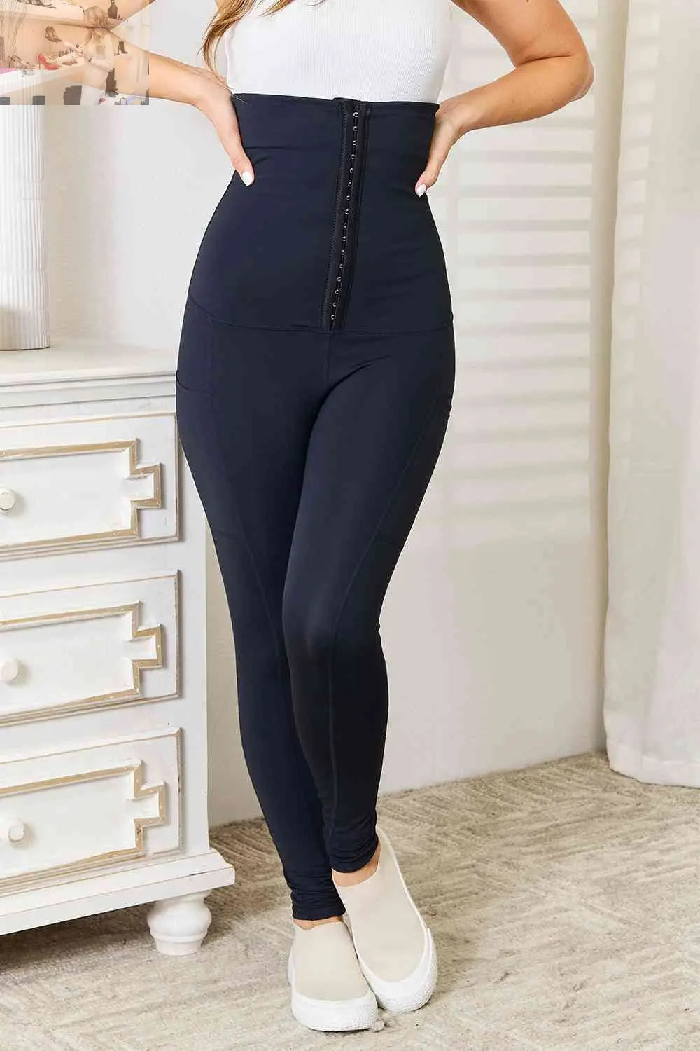 Heimish Full Size Waist Trainer Corset Leggings - MegaSuperStar