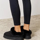 Legend Footwear Furry Chunky Platform Ankle Boots - MegaSuperStar