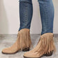 Legend Women's Fringe Cowboy Western Ankle Boots - MegaSuperStar