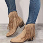 Legend Women's Fringe Cowboy Western Ankle Boots - MegaSuperStar