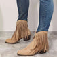 Legend Women's Fringe Cowboy Western Ankle Boots - MegaSuperStar