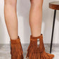 Legend Women's Tassel Wedge Heel Ankle Booties - MegaSuperStar