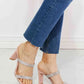 MMShoes Leave A Little Sparkle Rhinestone Block Heel Sandal in Pink - MegaSuperStar