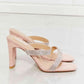 MMShoes Leave A Little Sparkle Rhinestone Block Heel Sandal in Pink - MegaSuperStar