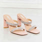 MMShoes Leave A Little Sparkle Rhinestone Block Heel Sandal in Pink - MegaSuperStar