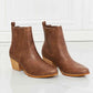 MMShoes Love the Journey Stacked Heel Chelsea Boot in Chestnut - MegaSuperStar