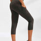 Slim Fit Wide Waistband Active Leggings with Pockets - MegaSuperStar