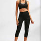 Slim Fit Wide Waistband Active Leggings with Pockets - MegaSuperStar