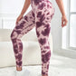 Tie-Dye Wide Waistband Active Leggings - MegaSuperStar