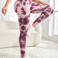 Tie-Dye Wide Waistband Active Leggings - MegaSuperStar