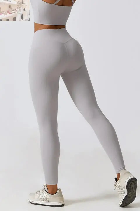 V-Waistband Sports Leggings - MegaSuperStar