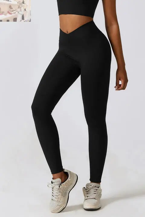 V-Waistband Sports Leggings - MegaSuperStar