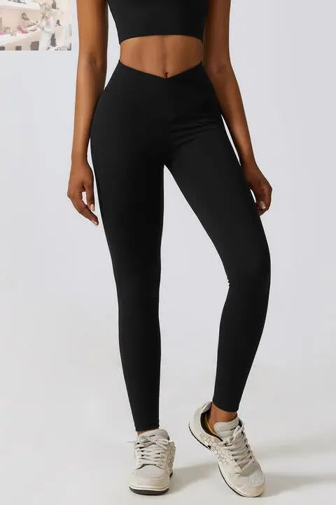 V-Waistband Sports Leggings - MegaSuperStar