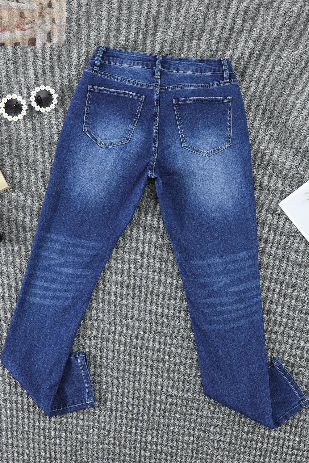 What You Want Button Fly Pocket Jeans - MegaSuperStar